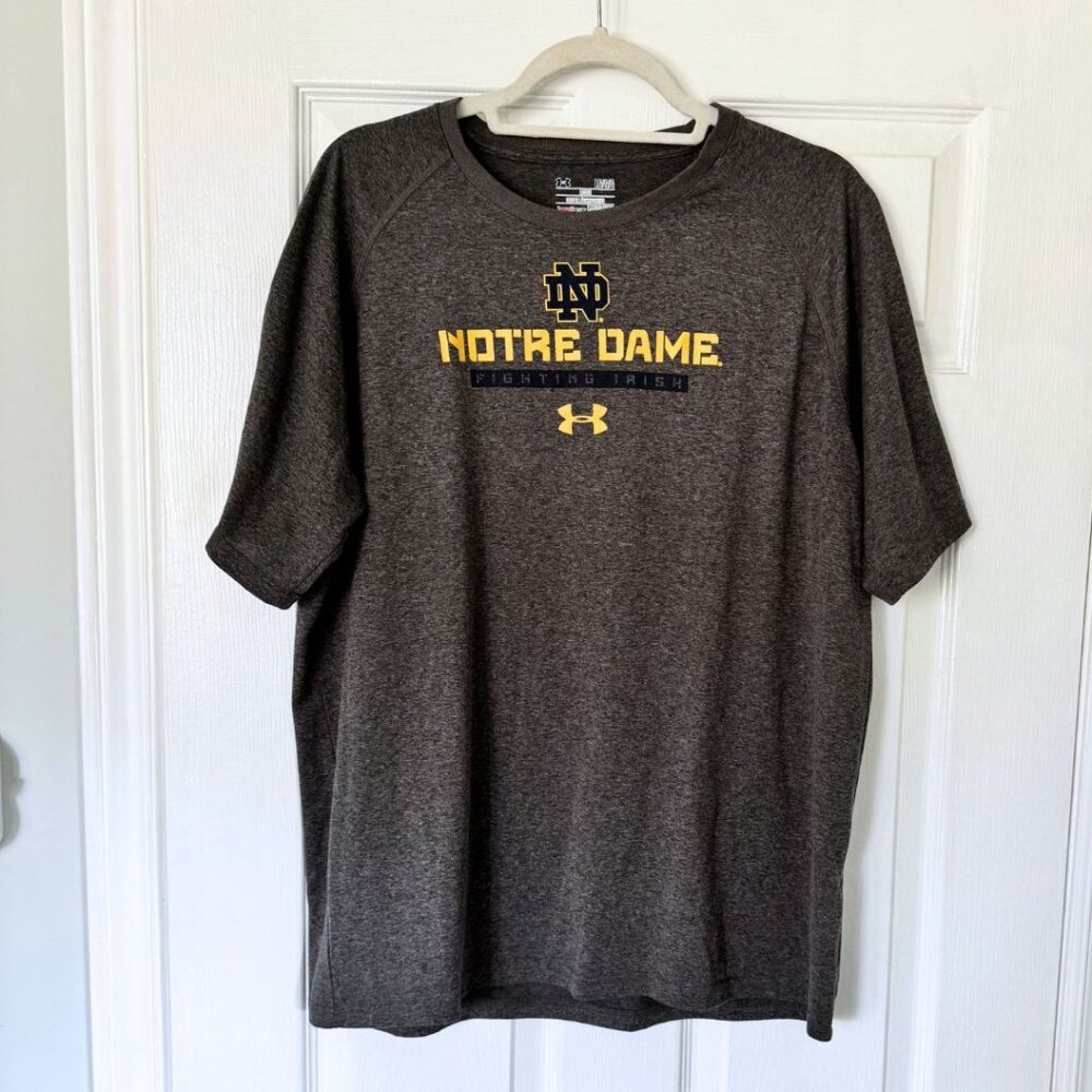 Notre Dame Gray Workout t-shirt | US L